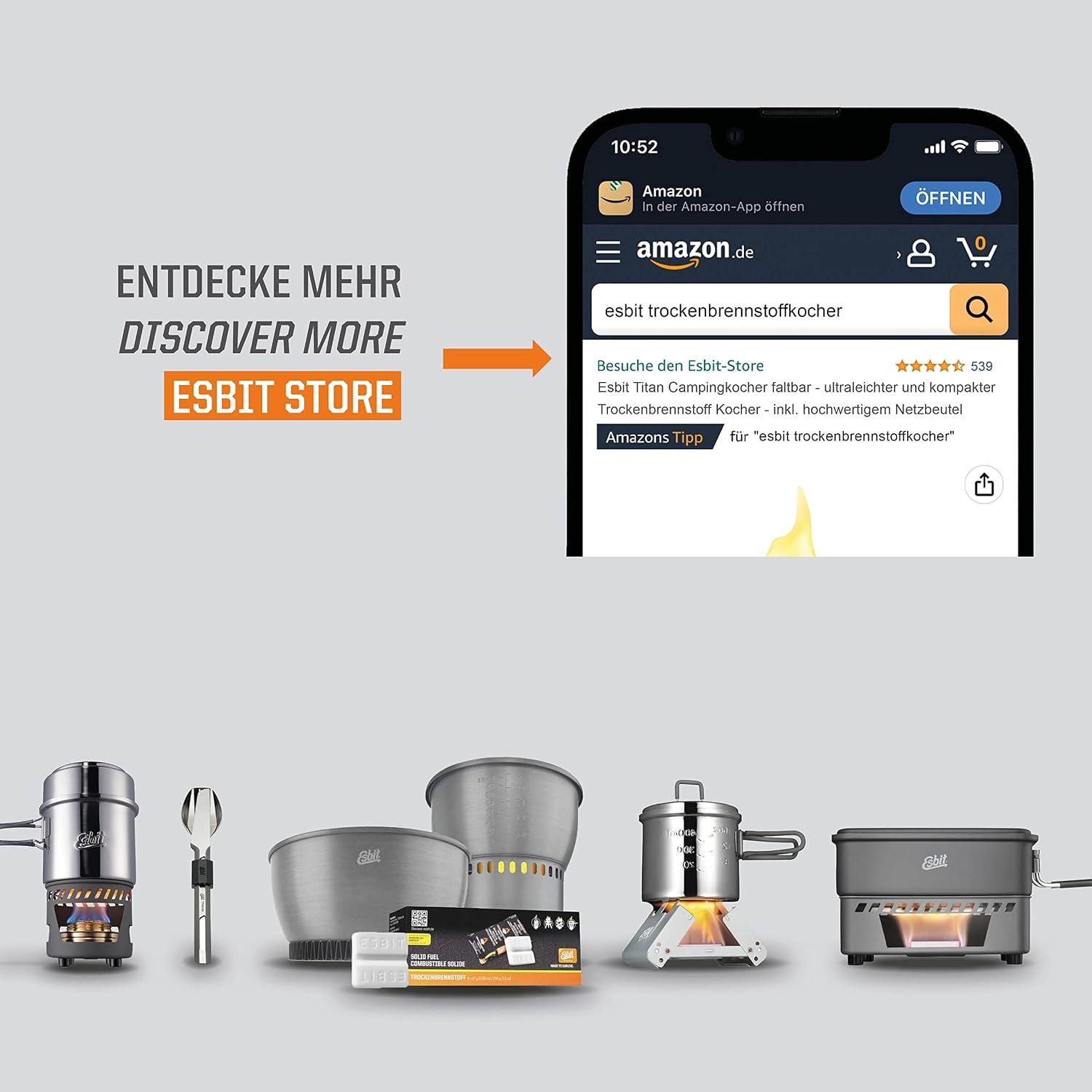 Esbit Ultralight Titanium Solid Fuel Stove: image 7