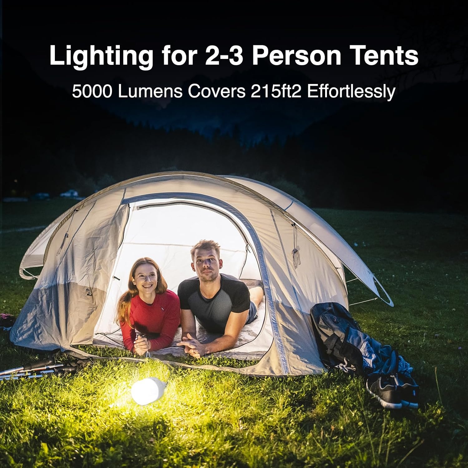 5000 Lumen Rechargeable LED Camping Light: image 5