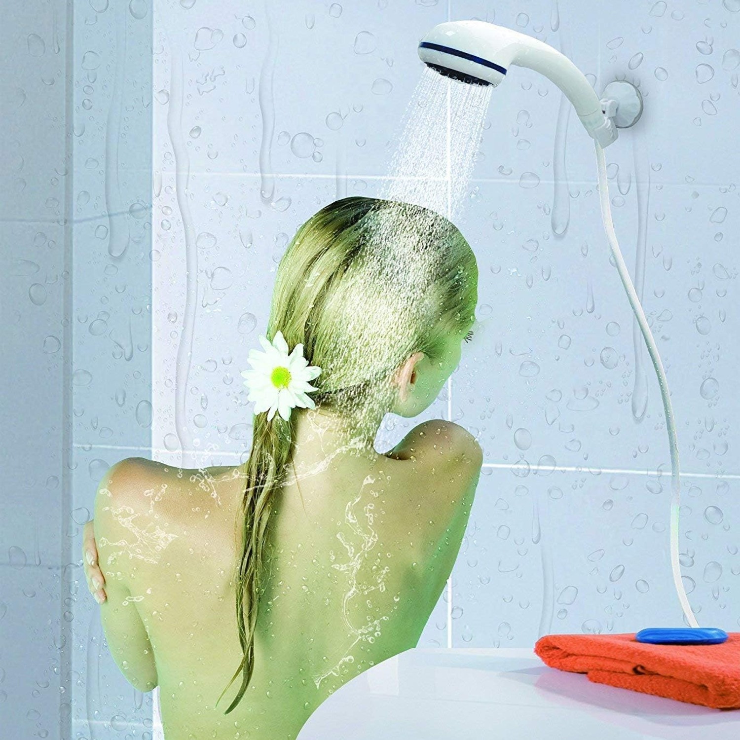 Portable Camping Shower with Rechargeable Pump: image 5