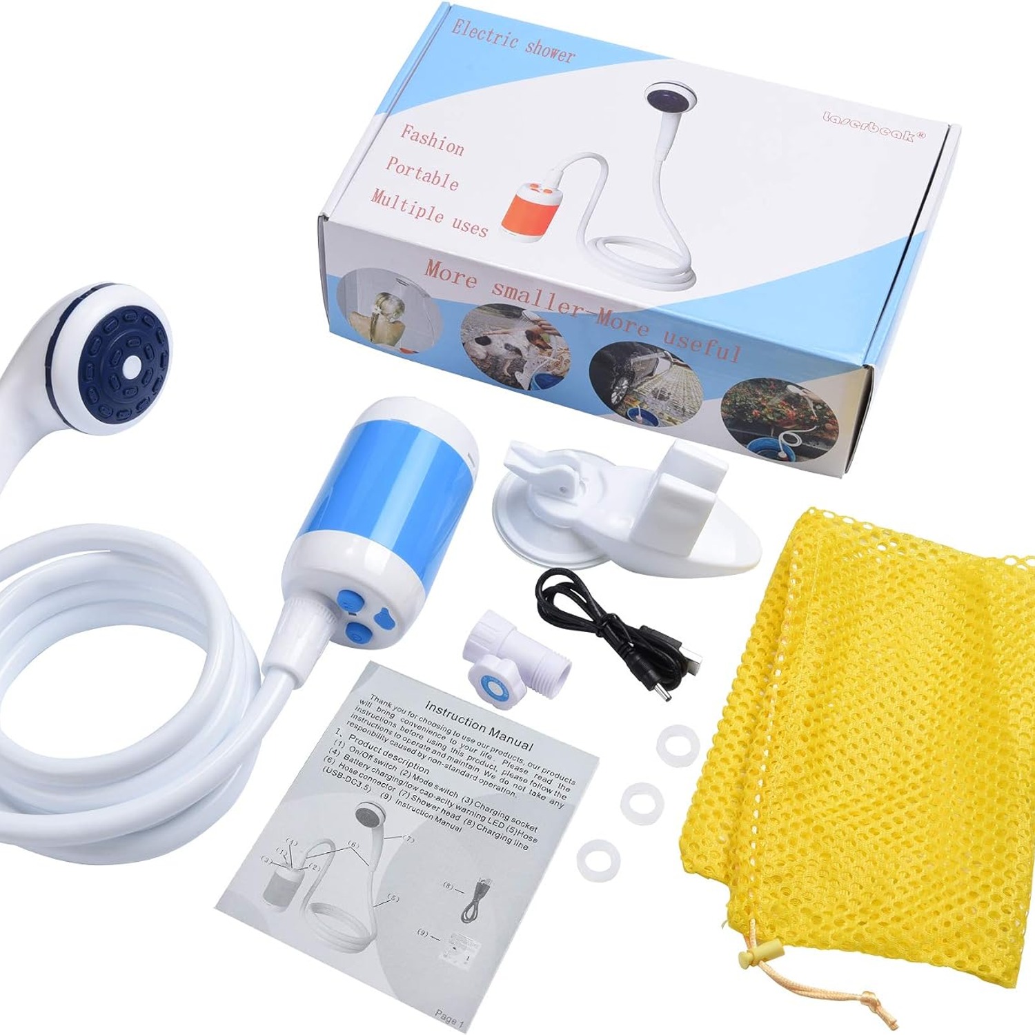 Portable Camping Shower with Rechargeable Pump: image 7