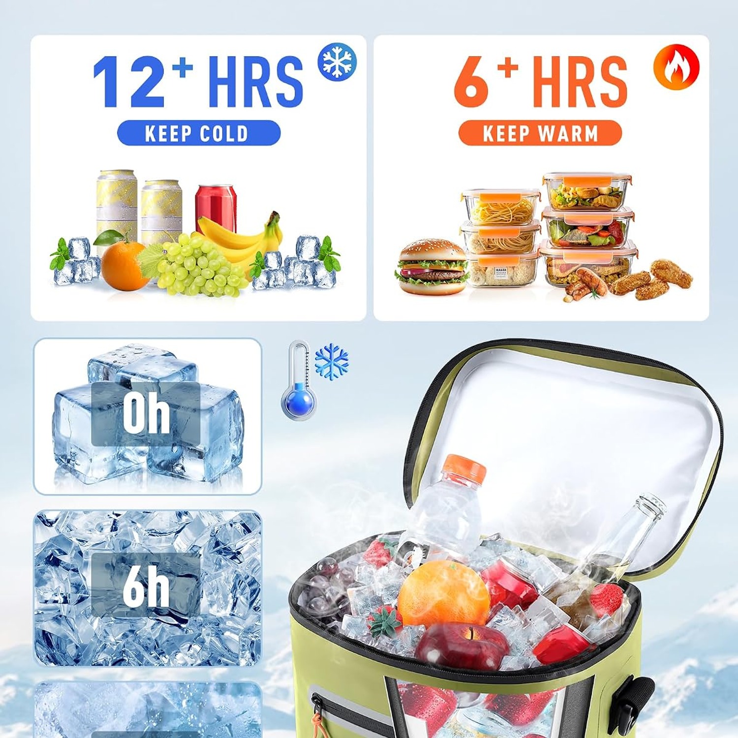 Sydioor Soft Sided Insulated Cooler Bag (14L, 16 Can): image 3