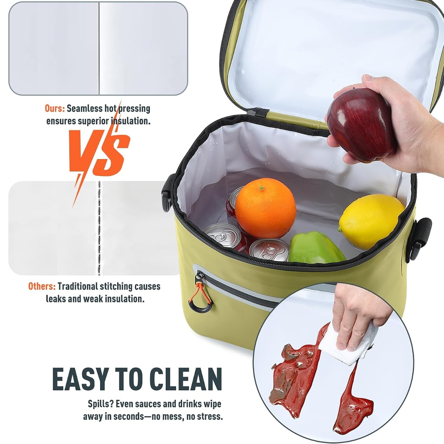 Sydioor Soft Sided Insulated Cooler Bag (14L, 16 Can): image 4
