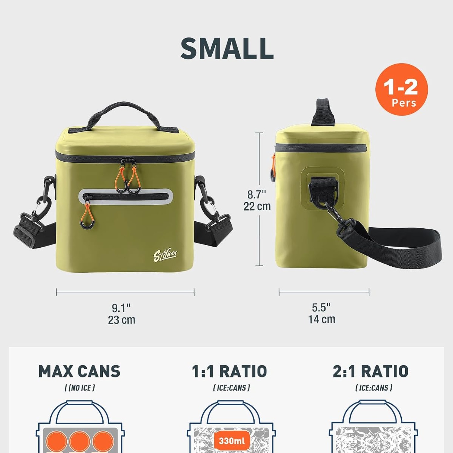 Sydioor Soft Sided Insulated Cooler Bag (14L, 16 Can): image 5