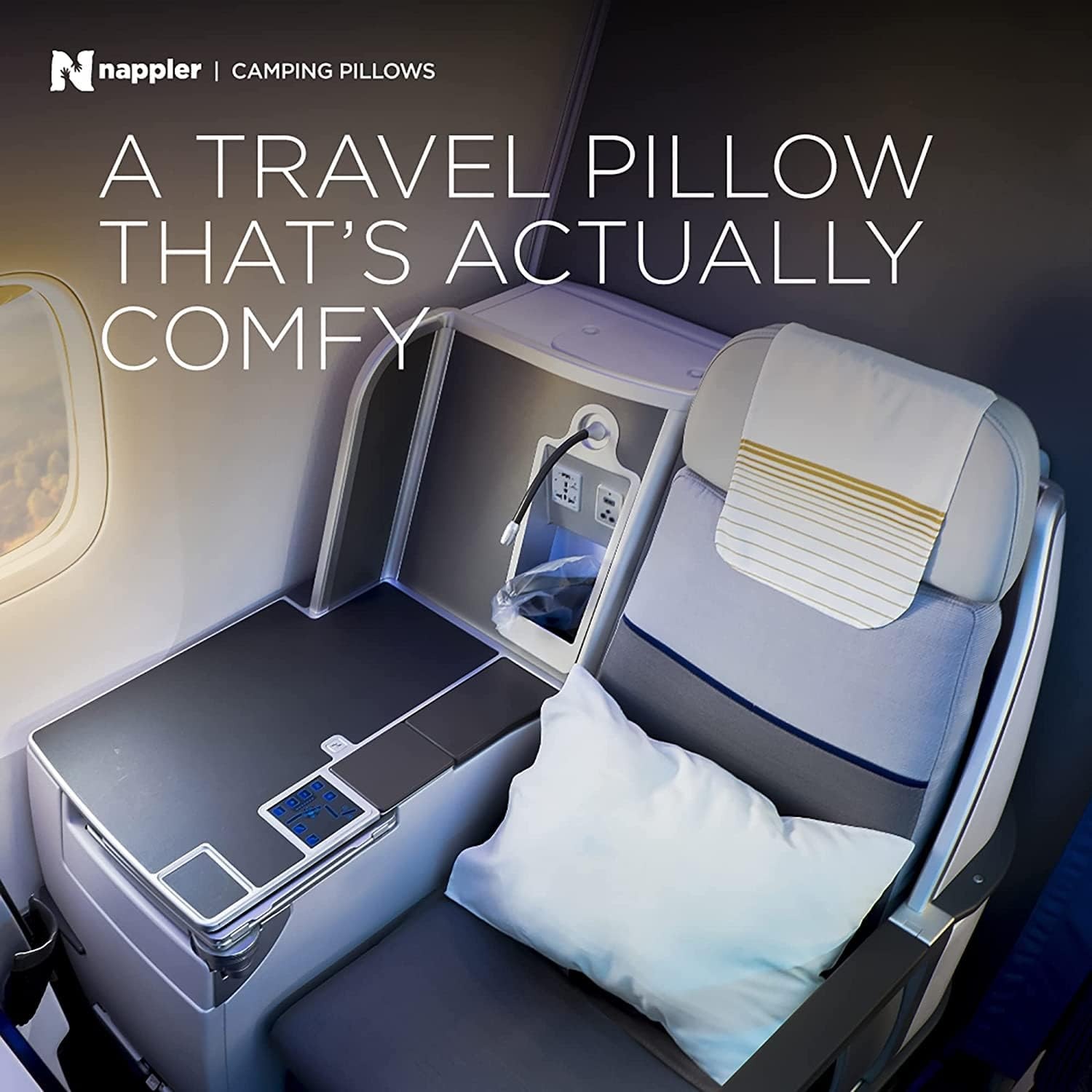 Compressible Camping Pillow with Shredded Memory Foam: image 4