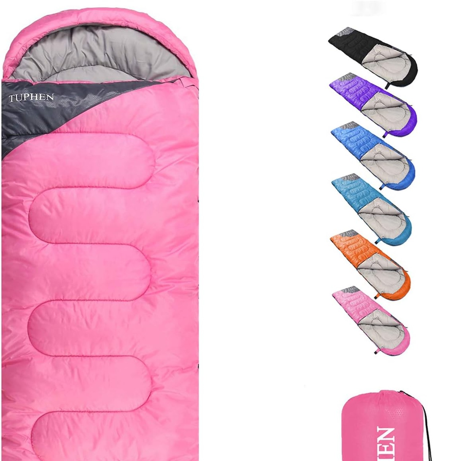 Kids Camping Sleeping Bag with Carry Sack: image 2