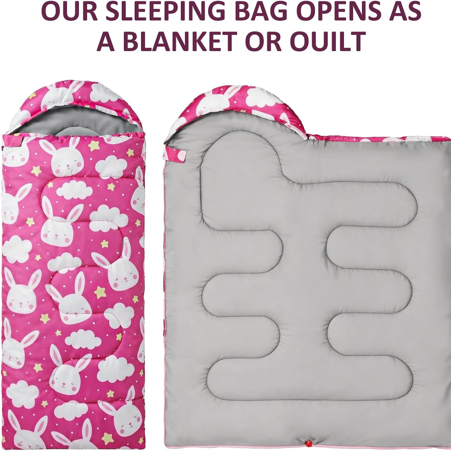 Kids Camping Sleeping Bag with Carry Sack: image 3
