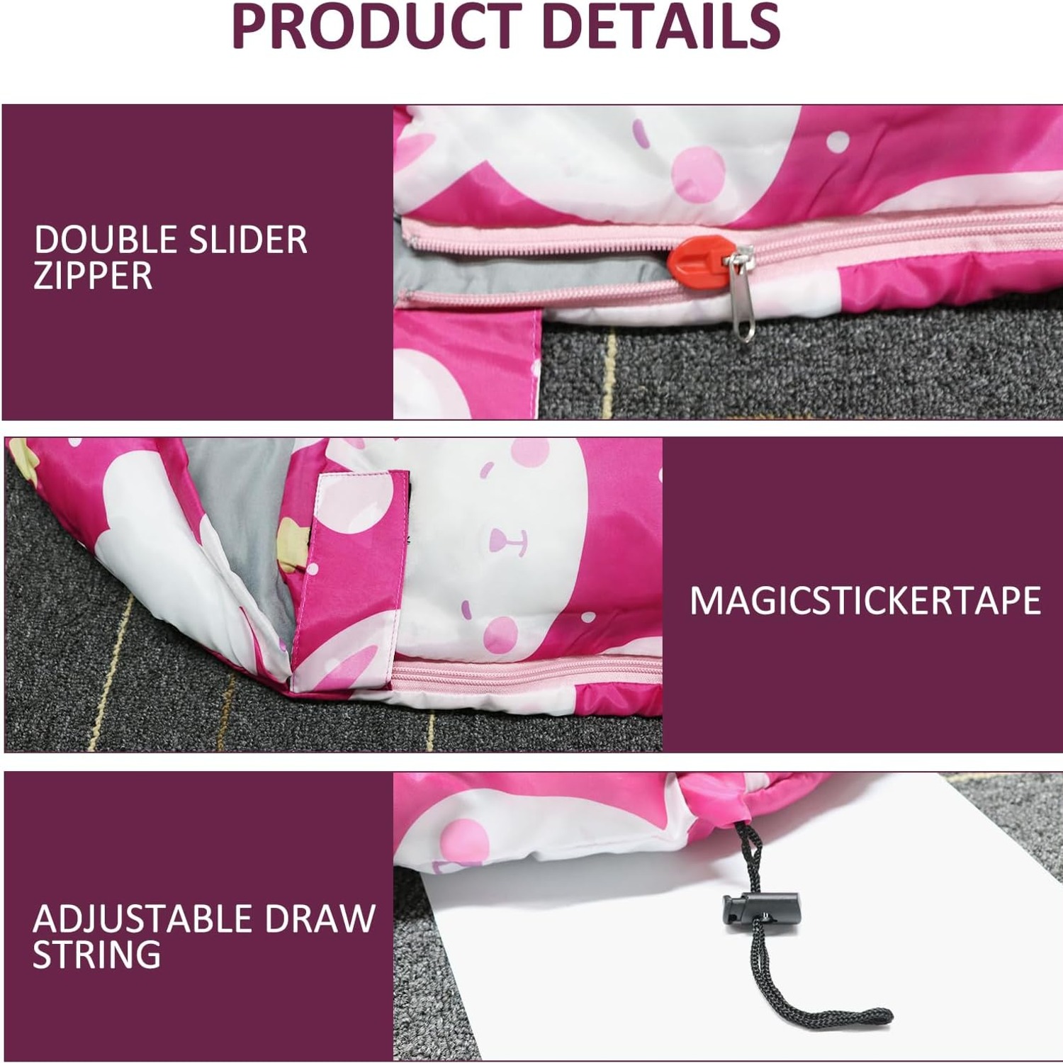 Kids Camping Sleeping Bag with Carry Sack: image 6