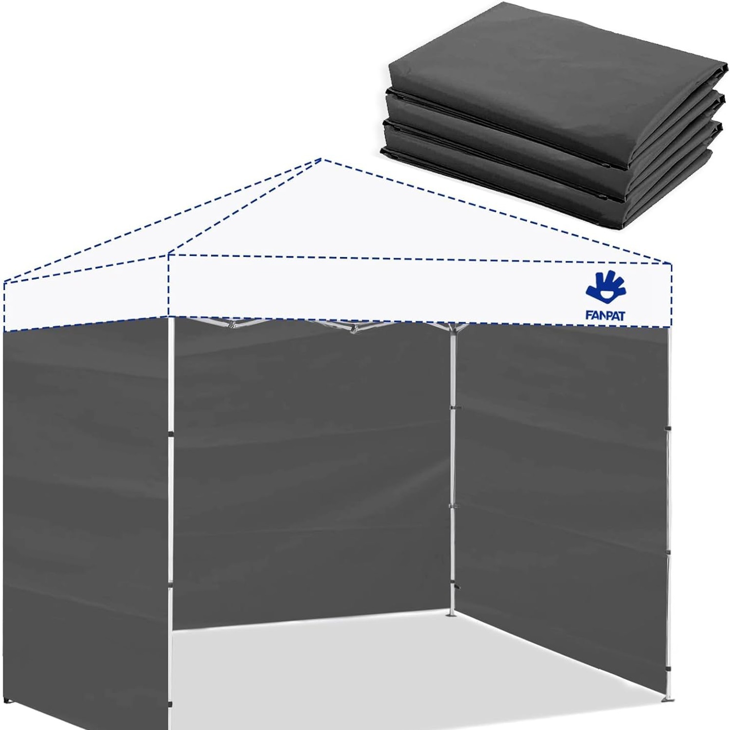 Gazebo Side Walls 3 Pack (3m Waterproof Polyester Panels): image 2