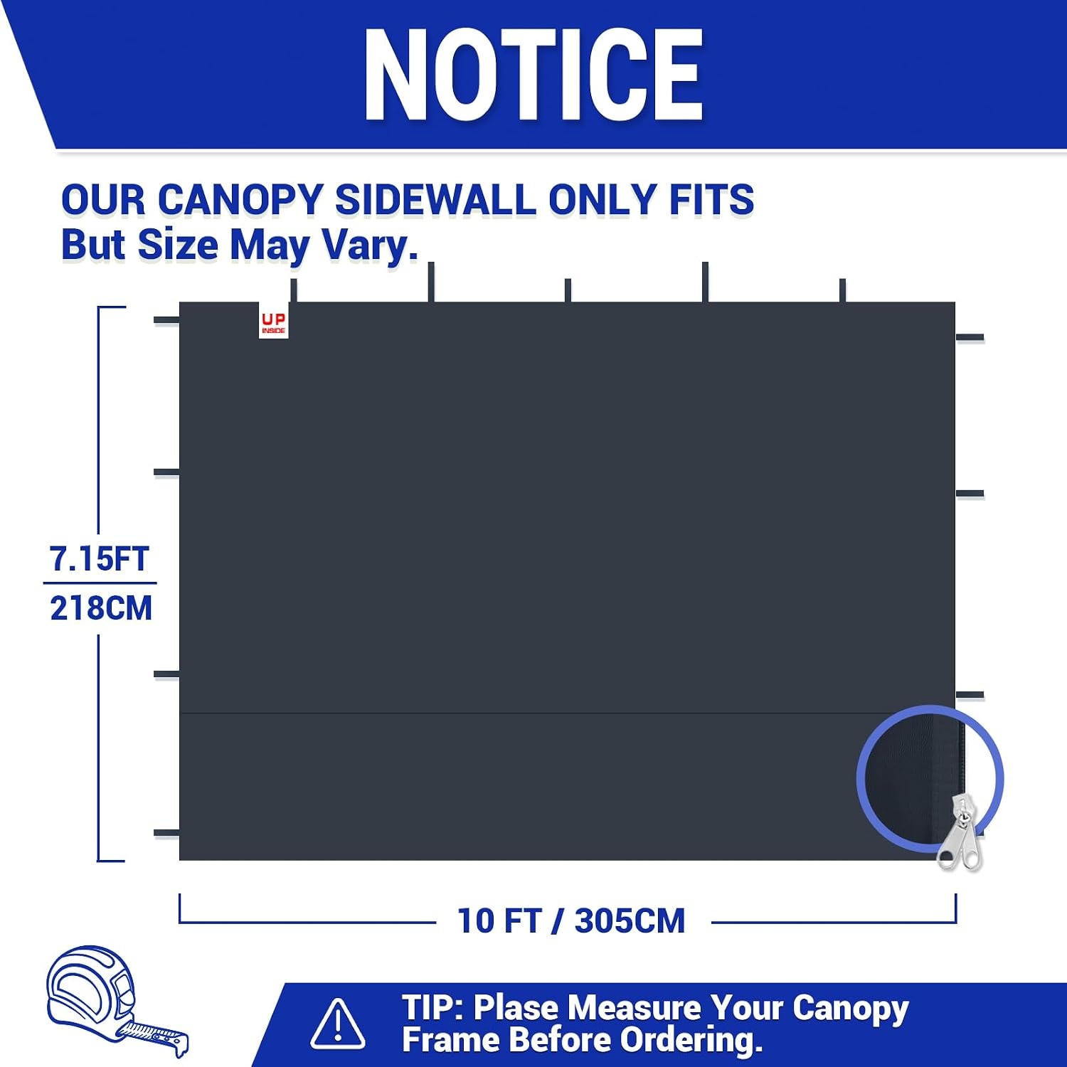 Gazebo Side Walls 3 Pack (3m Waterproof Polyester Panels): image 3