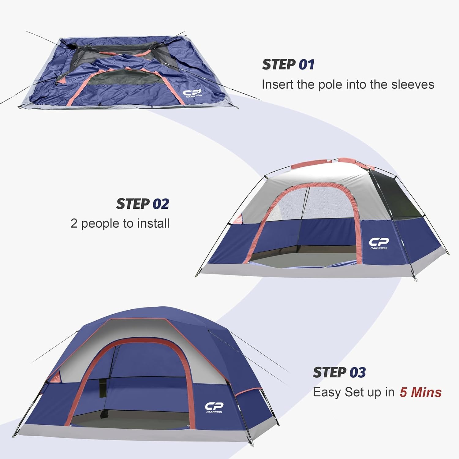 CAMPROS CP Dome Camping Tent: image 7